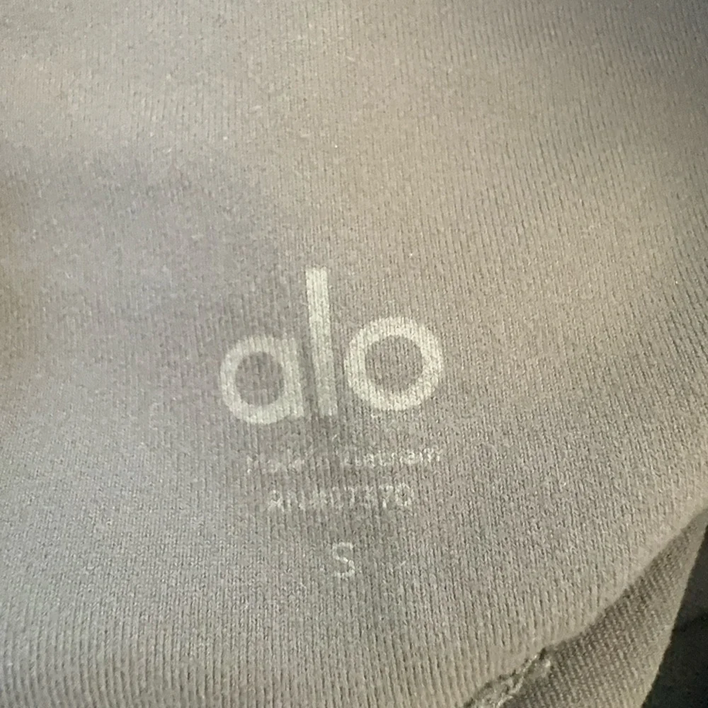 Alo Gray High Rise Moto Leggings Small